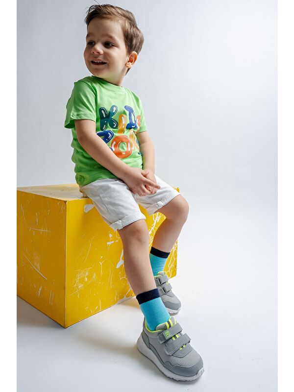 Erkek Çocuk Gri Spor Ayakkabı - Görsel 2