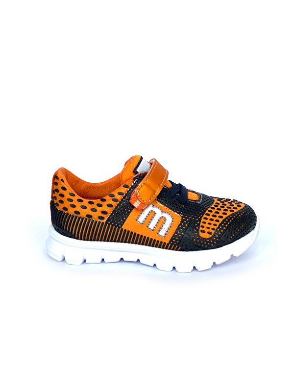 Mnpc Unisex Çocuk Laci-Turuncu Ortopedik Destekli Çocuk Spor Ayakkabı