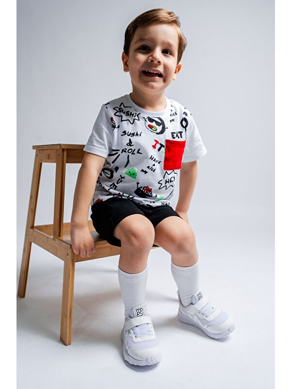 Erkek Çocuk Beyaz Spor Ayakkabı - Görsel 3