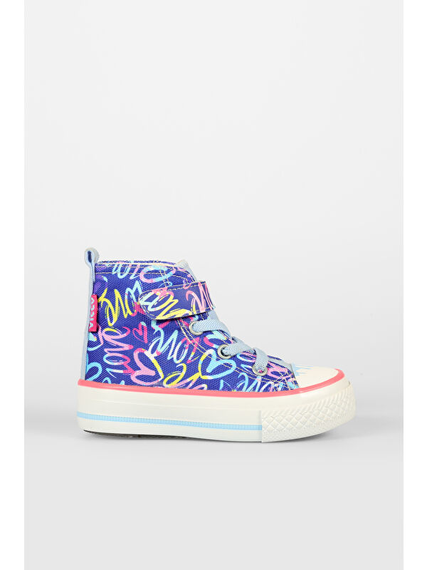 Vicco Ada Desenli Unisex Okul Öncesi Lacivert Sneaker