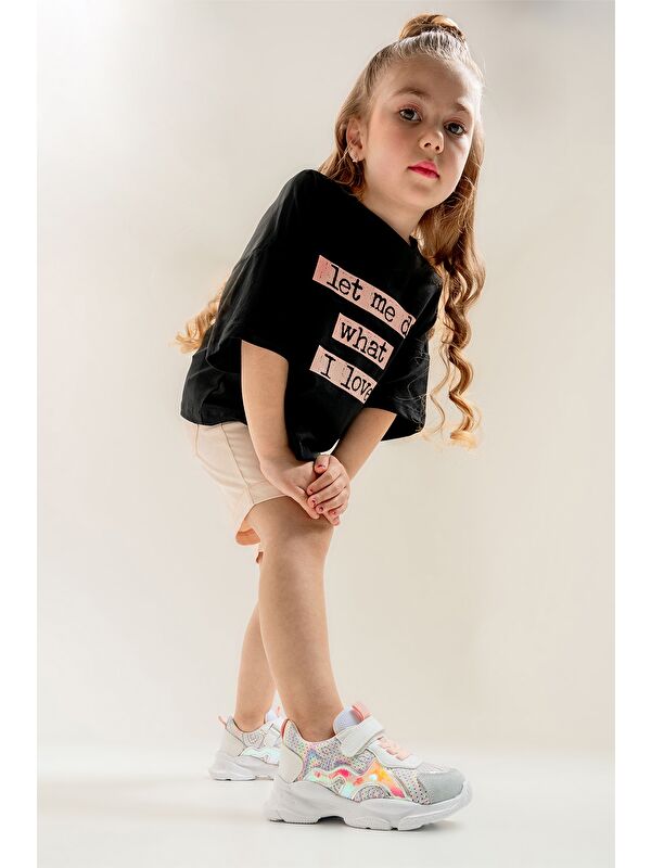 Kız Çocuk Beyaz Hakiki Deri Spor Ayakkabı - Görsel 2