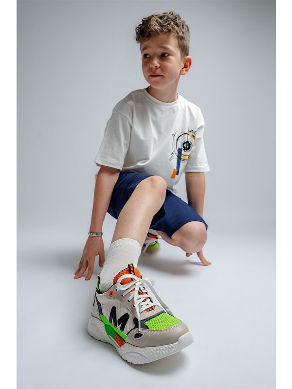 Erkek Çocuk Gri Günlük Spor Ayakkabı - Görsel 2