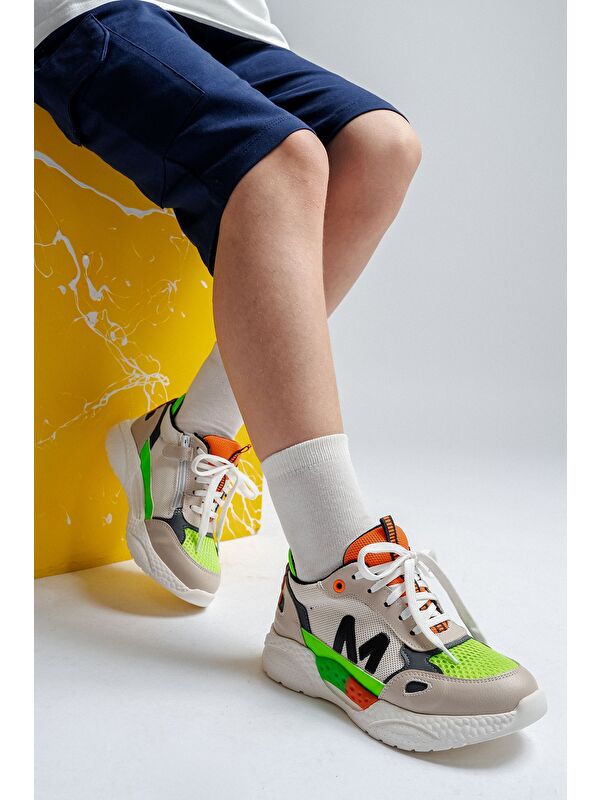 Erkek Çocuk Gri Günlük Spor Ayakkabı - Görsel 3