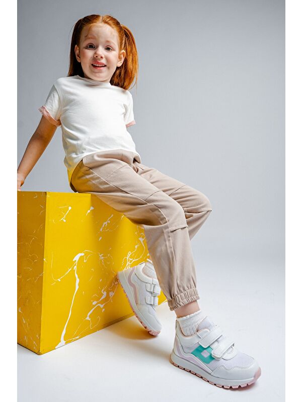 Kız Çocuk Beyaz Günlük Spor Ayakkabı - Görsel 2