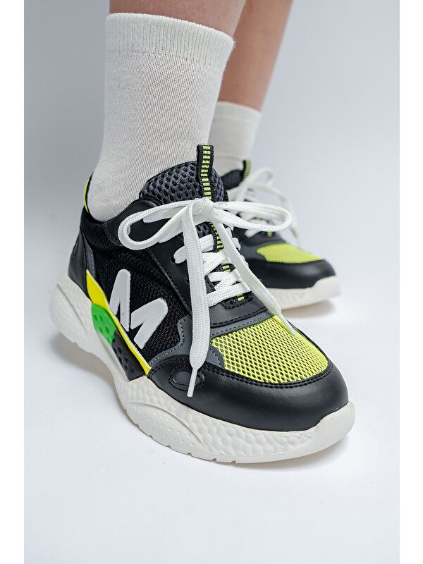 Erkek Çocuk Siyah Günlük Spor Ayakkabı - Görsel 5