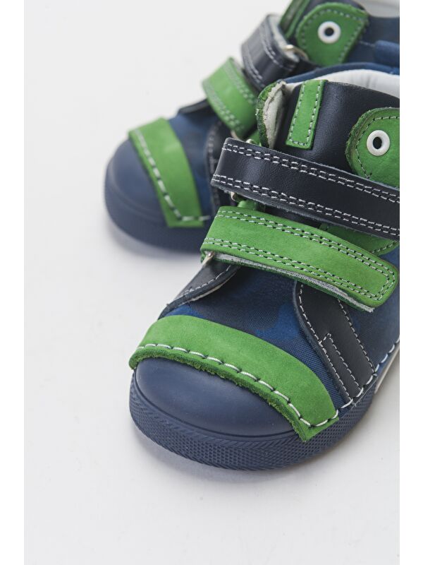 Erkek Çocuk Lacivert Hakiki Deri İlk Adım Bot - Görsel 2