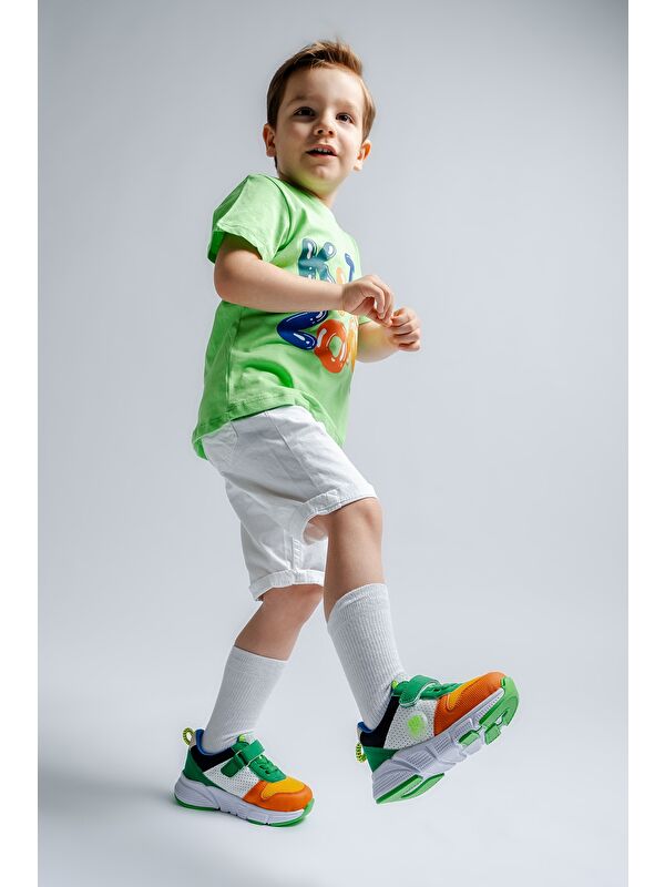 Erkek Çocuk Turuncu Günlük Spor Ayakkabı - Görsel 3