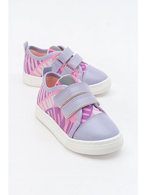 Kız Çocuk Lila Sneaker Ayakkabı - Görsel 2