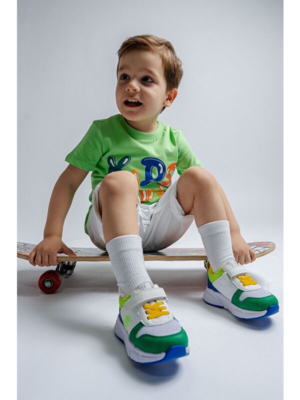 Erkek Çocuk Yeşil Günlük Spor Ayakkabı - Görsel 3