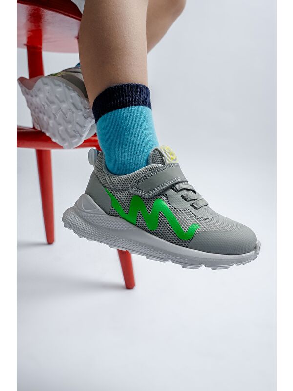 Erkek Çocuk Gri Spor Ayakkabı - Görsel 5