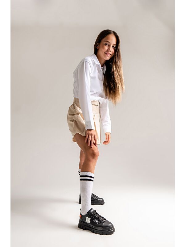 Kız Çocuk Siyah Anatomik Günlük Ayakkabı - Görsel 3