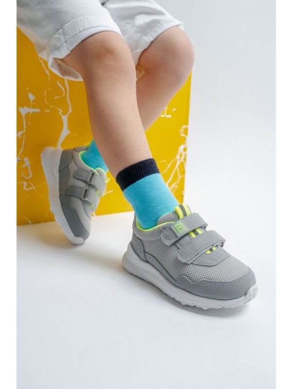 Erkek Çocuk Gri Spor Ayakkabı - Görsel 3