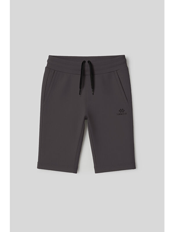 Tommylife Antrasit Standart Fit Basic Performans Erkek Çocuk Şort - 11303