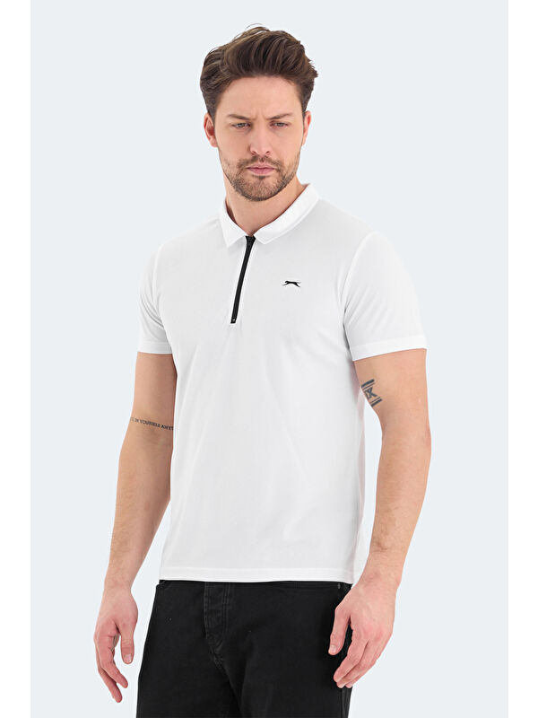 SLAZENGER ROYAL Erkek Tişört Beyaz