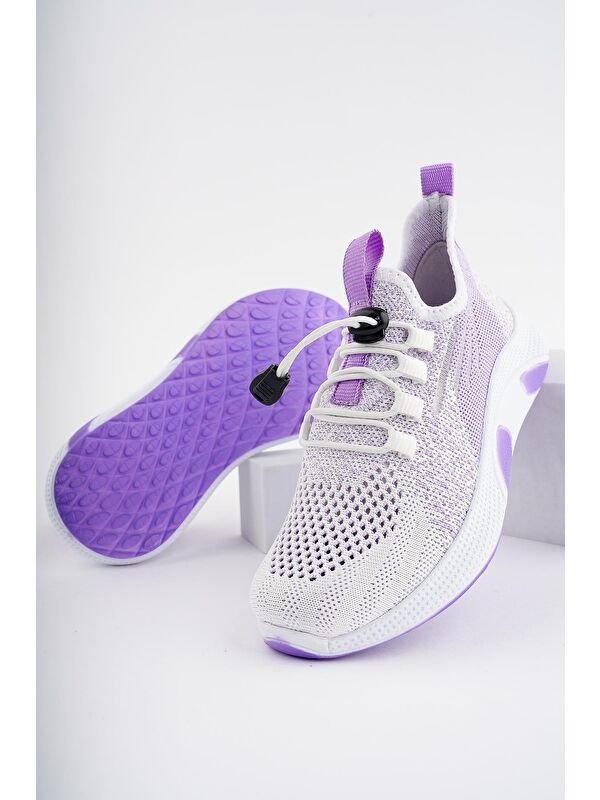 JETSON Unisex Çocuk Bağcıklı Rahat Sneaker Spor Ayakkabı - Görsel 4