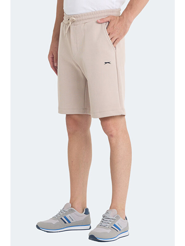 SLAZENGER VELVELA I Erkek Cepli Taş Gri Şort