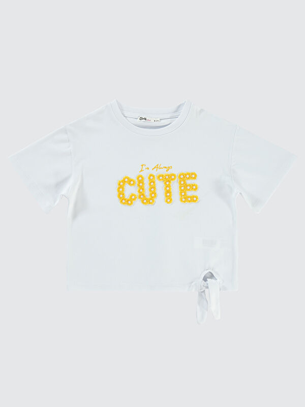 Civil Girls Kız Çocuk Tişört 10-13 Yaş Beyaz