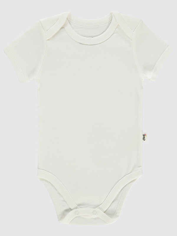 Civil Baby Bebek 5'li Çıtçıtlı Badi 3-9 Ay Beyaz