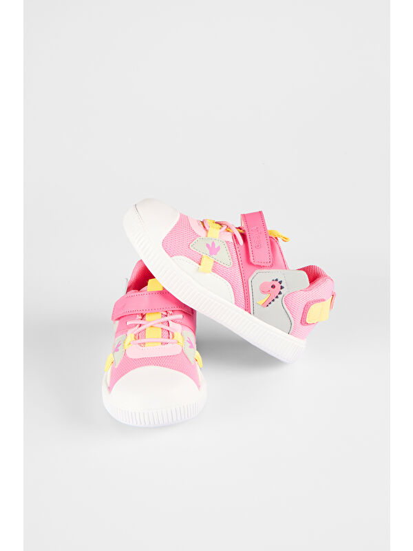 Snoop Baskılı Kız Okul Öncesi Pembe Günlük Ayakkabı - Görsel 4