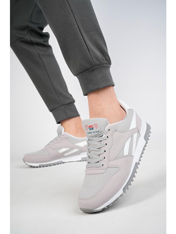 Elvi Unisex Ortopedik Günlük Yürüyüş Koşu Sneaker Spor Ayakkabı - Görsel 3