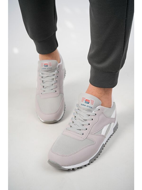 Elvi Unisex Ortopedik Günlük Yürüyüş Koşu Sneaker Spor Ayakkabı - Görsel 7