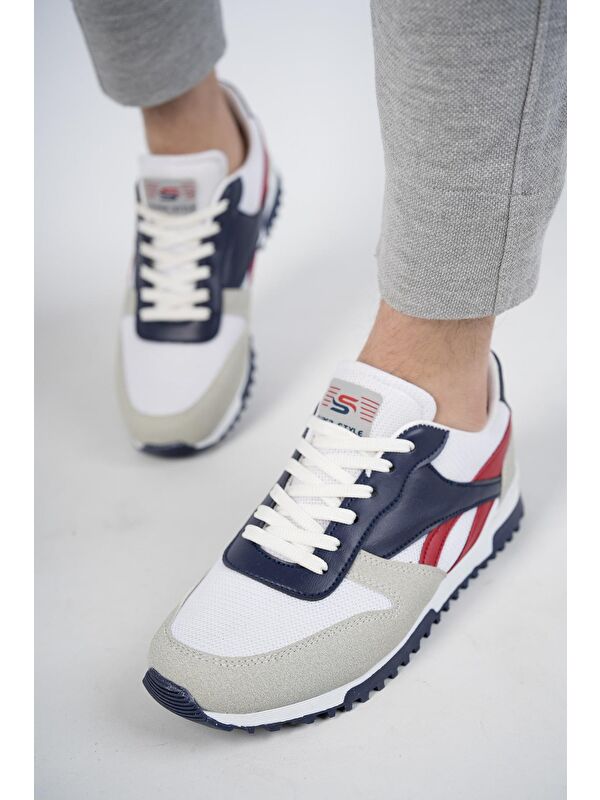 Elvi Unisex Ortopedik Günlük Yürüyüş Koşu Sneaker Spor Ayakkabı - Görsel 3