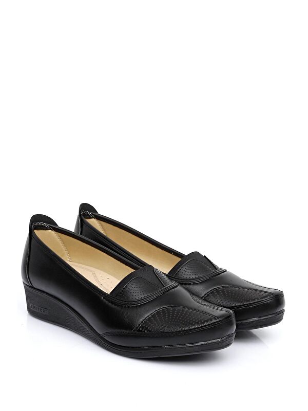 Gön Yuvarlak Burun Dolgu Taban Kadın Günlük Ayakkabı 42080 - Görsel 5