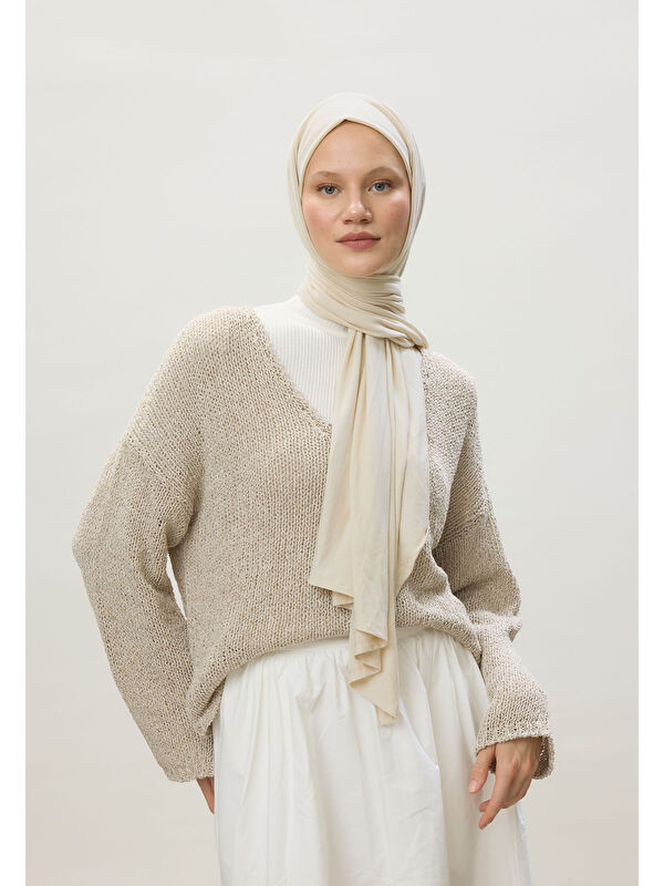 Fresh Scarfs Penye Şal İnci