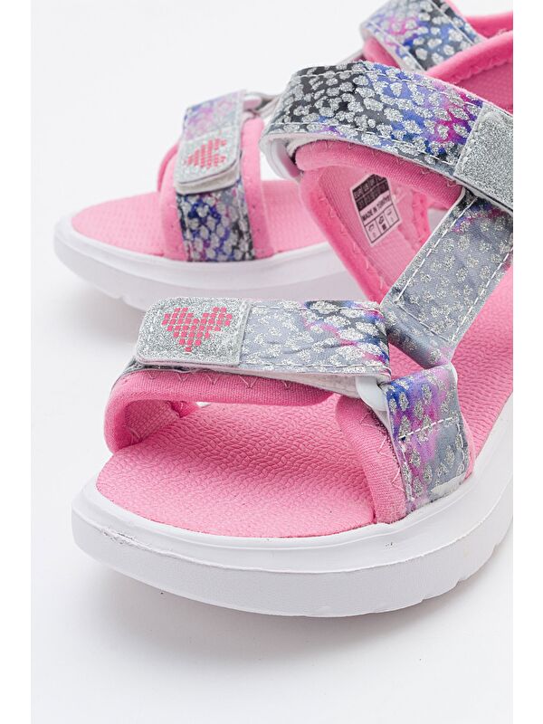 Kız Çocuk Gümüş Anatomik Hafif Spor Sandalet - Görsel 3