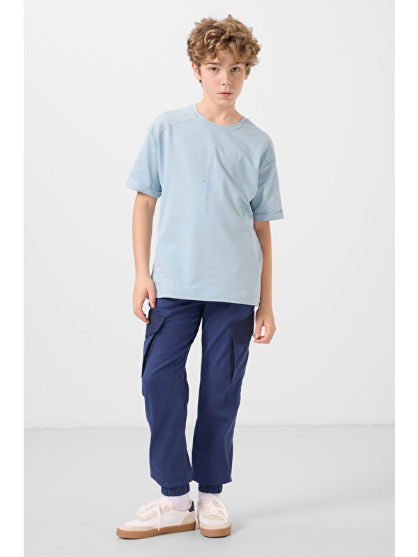 Tommylife Parlament Standart Fit Dokuma Hafif Esnek Chino Erkek Çocuk Pantolon - 11271