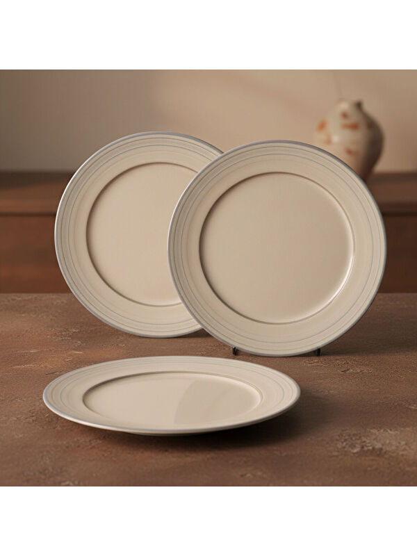 GÜRAL PORSELEN 6 Adet 27 Cm Servis Tabağı Reaktif Agate Vr 969