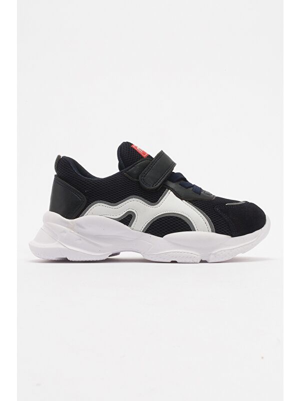 Erkek Çocuk Lacivert Hakiki Deri Günlük Spor Ayakkabı - Görsel 5