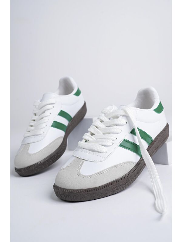 GORDON Unisex Ortopedik Günlük Bağcıklı Yürüyüş Koşu Sneaker Spor Ayakkabı - Görsel 3