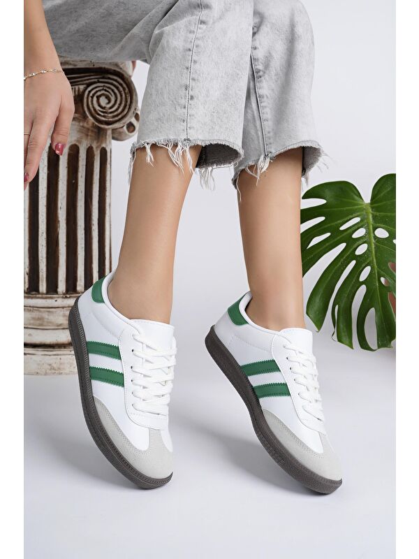 GORDON Unisex Ortopedik Günlük Bağcıklı Yürüyüş Koşu Sneaker Spor Ayakkabı - Görsel 7