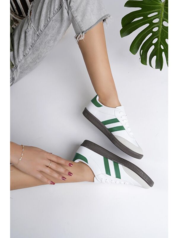 GORDON Unisex Ortopedik Günlük Bağcıklı Yürüyüş Koşu Sneaker Spor Ayakkabı - Görsel 9