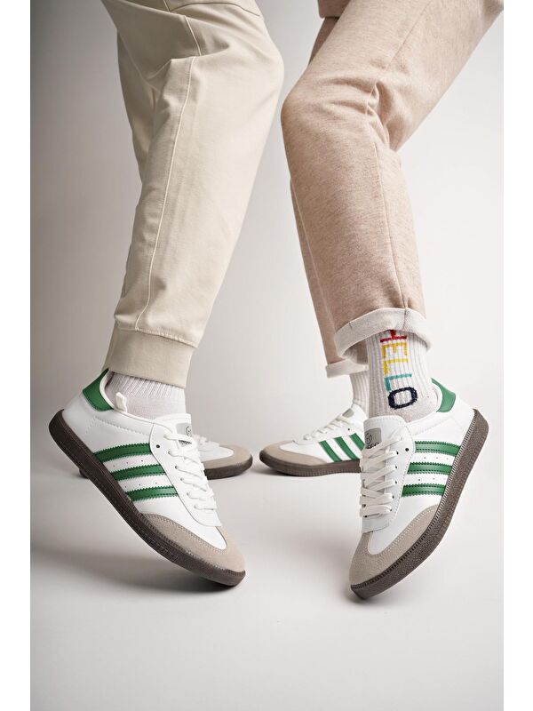 JABBAR Unisex Ortopedik Günlük Bağcıklı Yürüyüş Koşu Sneaker Spor Ayakkabı - Görsel 3