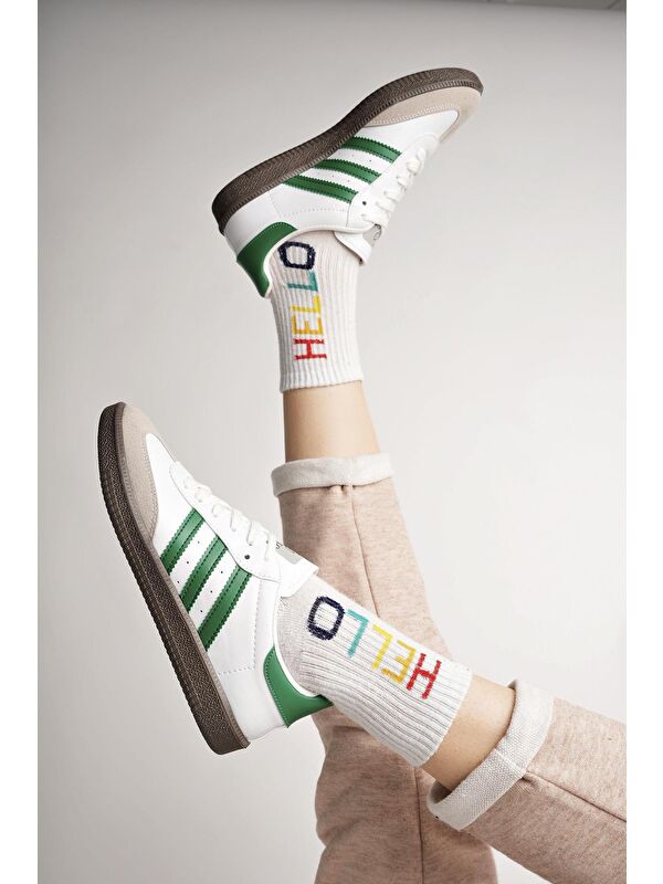 JABBAR Unisex Ortopedik Günlük Bağcıklı Yürüyüş Koşu Sneaker Spor Ayakkabı - Görsel 4