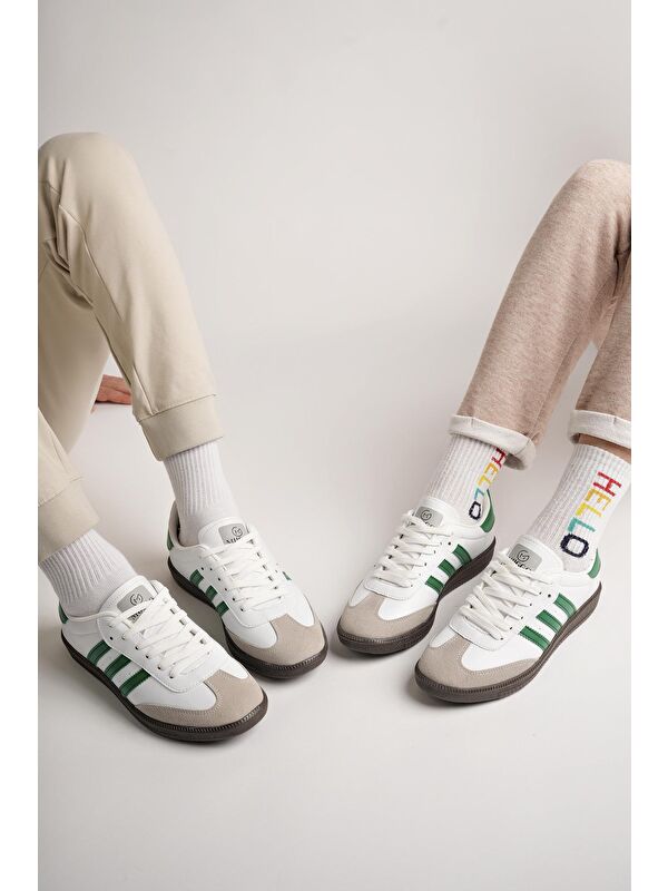 JABBAR Unisex Ortopedik Günlük Bağcıklı Yürüyüş Koşu Sneaker Spor Ayakkabı - Görsel 10