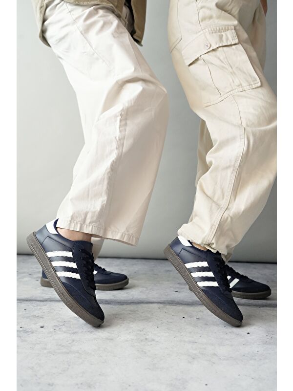 JABBAR Unisex Ortopedik Günlük Bağcıklı Yürüyüş Koşu Sneaker Spor Ayakkabı - Görsel 4