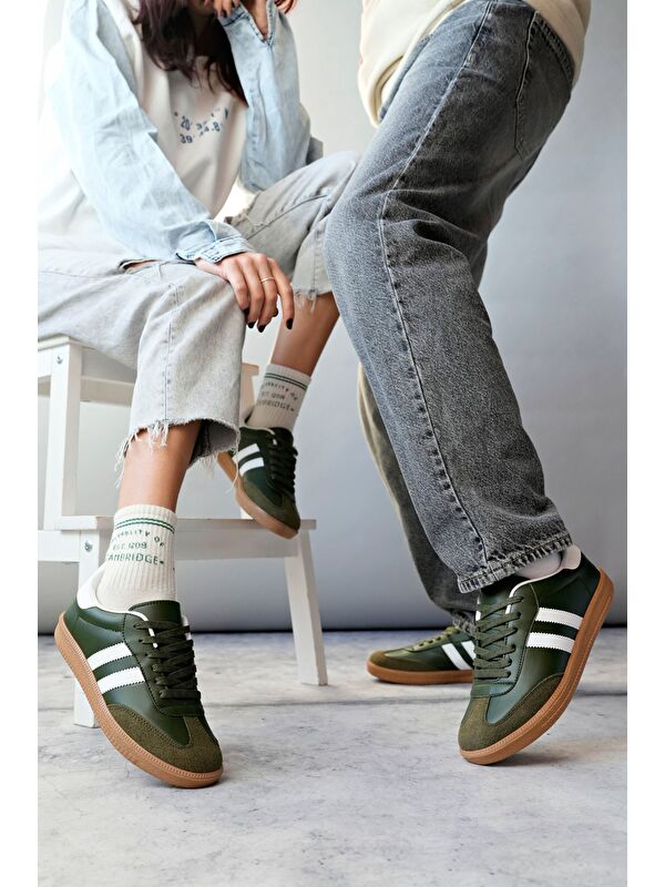 GORDON Unisex Ortopedik Günlük Bağcıklı Yürüyüş Koşu Sneaker Spor Ayakkabı - Görsel 4