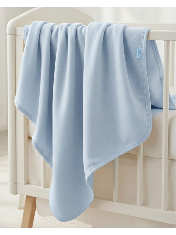 Ege Bebek Sade Polar Kenarları Biyeli Battaniye En:84 cm Boy: 87 cm
