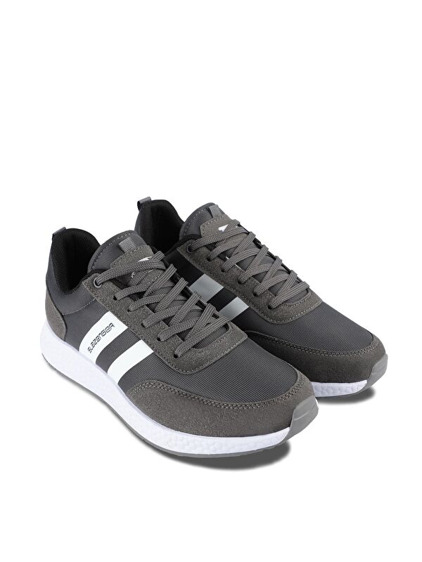 ZAAL Sneaker Erkek Ayakkabı Koyu Gri - Görsel 3