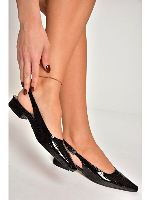 U4046022 Siyah Kadın Topuklu Ayakkabı - Görsel 3