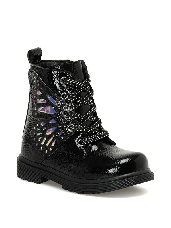 FLY.P 3PR Siyah Kız Çocuk Sneaker Bot - Görsel 3