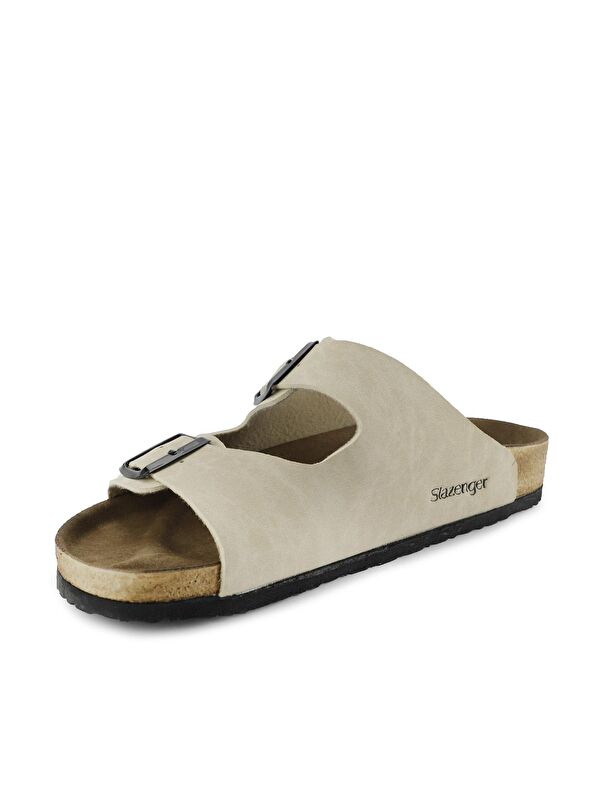 LENS Unisex Terlik Bej Nubuk - Görsel 5