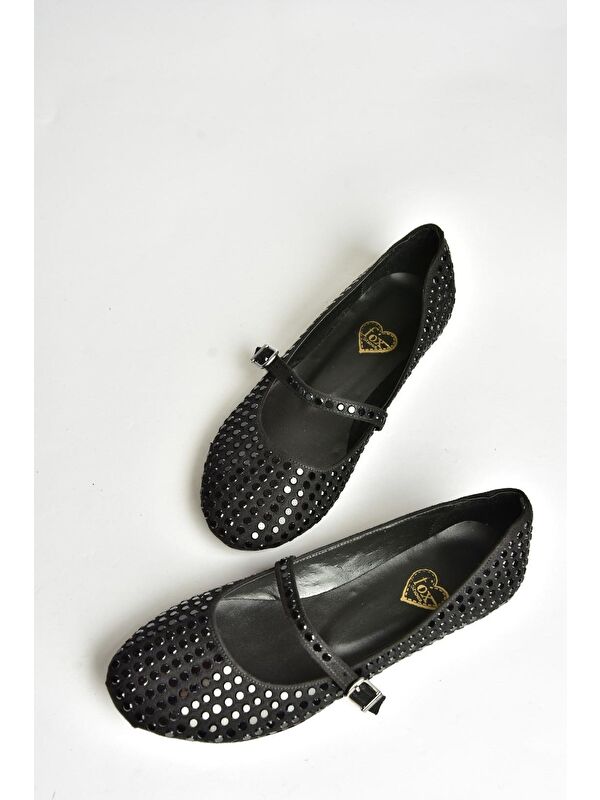 Fox Shoes Siyah Fox Shoes Babet U7266345 Kadın