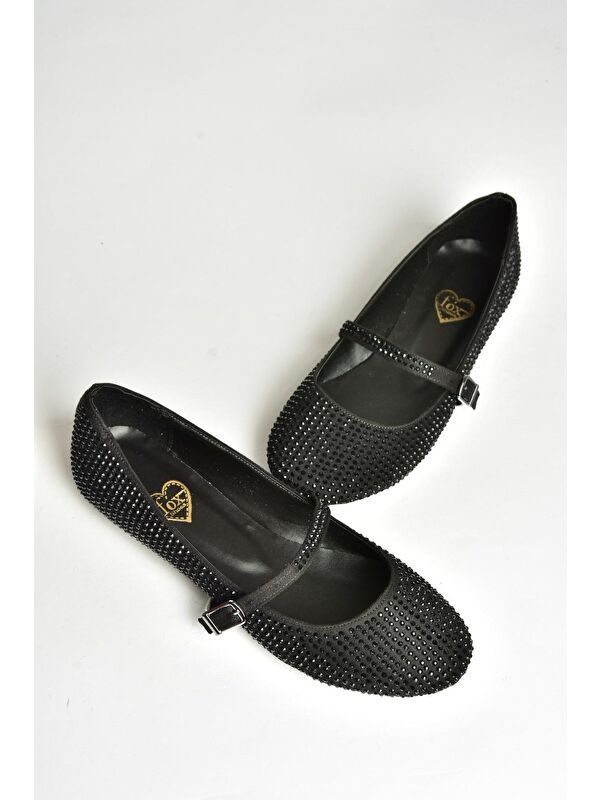 Fox Shoes U7266280 Siyah Kadın Babet