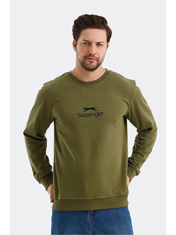 SLAZENGER ORTWIN Erkek Haki Sweatshirt