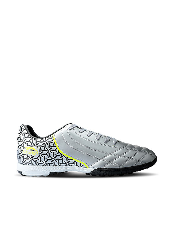 SLAZENGER HINO HS Erkek Halı Saha Gri / Siyah Futbol Ayakkabısı