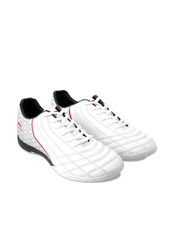 HINO HS Erkek Halı Saha Beyaz / Siyah Futbol Ayakkabısı - Görsel 3